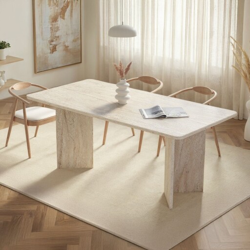 Masa, Nordure, Linza, 180x75x90 cm, Travertin