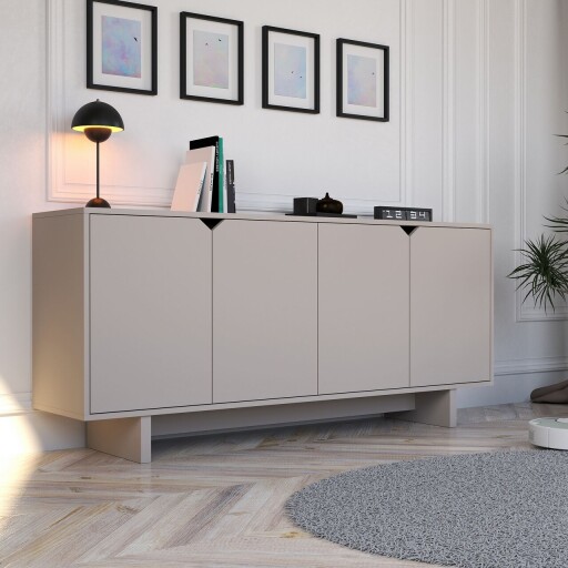 Consola, Hanah Home, Oz, 180x80.6x40 cm, Bej