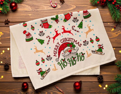 Set prosoape de bucatarie, L'essentiel Maison, Xmas, Multicolor