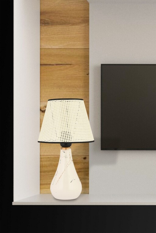 Lampa de masa, Opviq, 433NUV1508, Crem