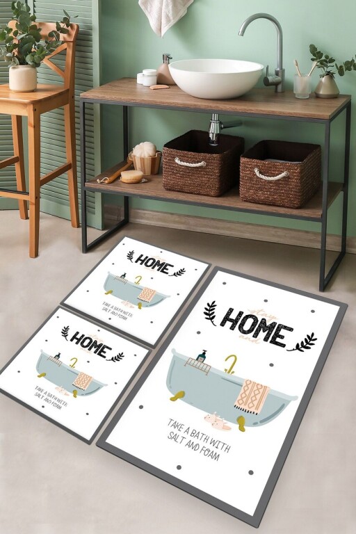 Set covorase de baie, L'essentiel Maison, Bathtub, Multicolor