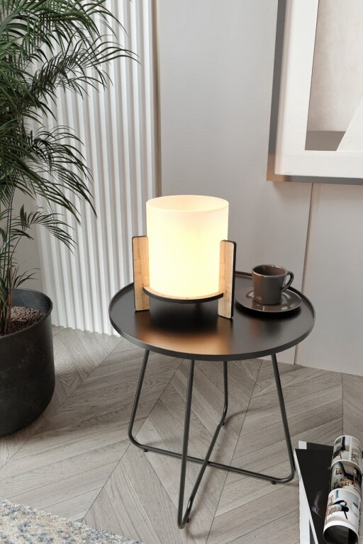 Lampa de masa, Opviq, 666PTR1802, Stejar