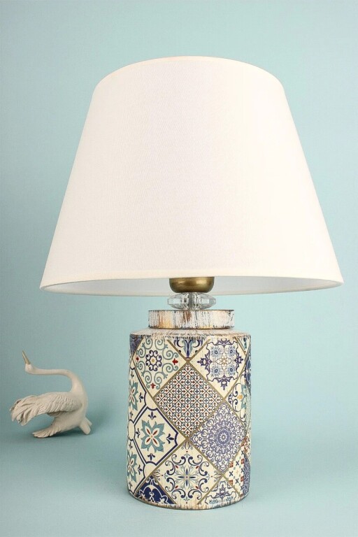 Lampa de masa, Opviq, 687HMY2382, Alb