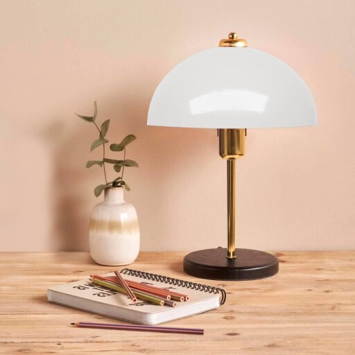 Lampa de masa, Opviq, 780SGN4628, Alb