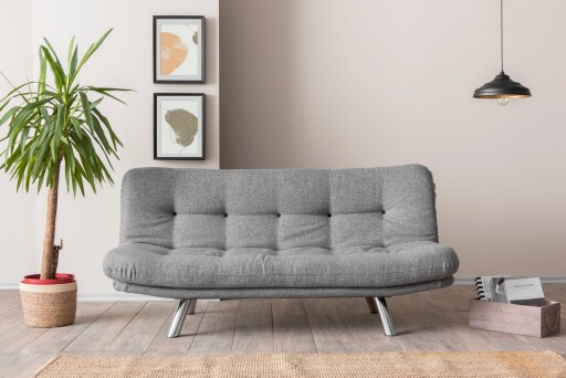 Canapea extensibila 3 locuri, Atelier del Sofa, 859FTN2827, Gri deschis