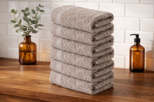 Set prosoape, L'essentiel Maison, Textured, Bej
