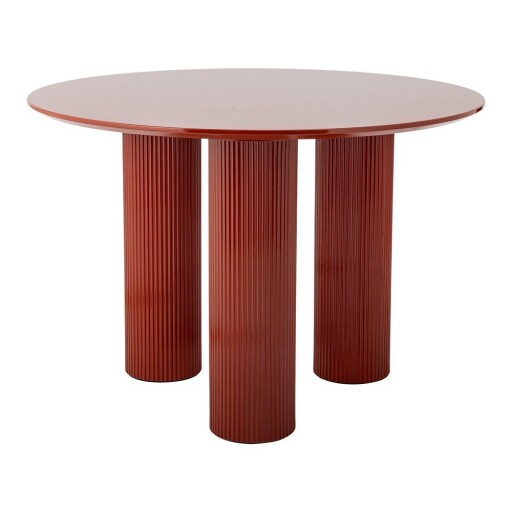 Masă de dining rotundă cu aspect lucios ø 110 cm Della – Bloomingville