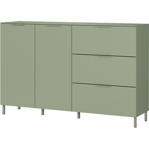 Comodă verde cu aspect mat 151x98x40 cm Savoca – Germania