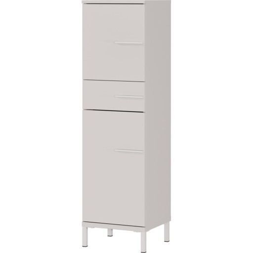 Dulap de baie crem înalt/îngust cu aspect mat 34x123 cm Laurino – Germania