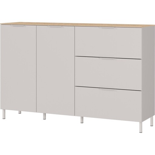 Comodă crem cu aspect mat 151x98x40 cm Savoca – Germania