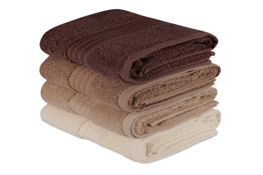 Set prosoape, L'essentiel Maison, Rainbow, Crem / Bej / Maro