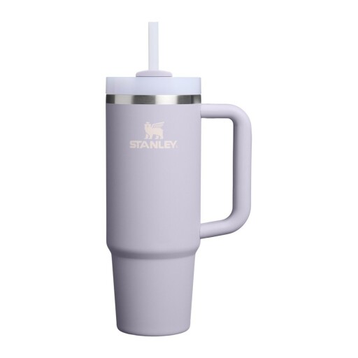 Termos mov lavandă cu pai din oțel inoxidabil 890 ml Quencher H2.O FlowState™ Tumbler Purple Dust – Stanley
