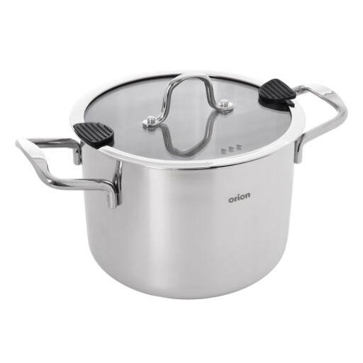 Oală cu capac din oțel inoxidabil 4,6 l Venice – Orion