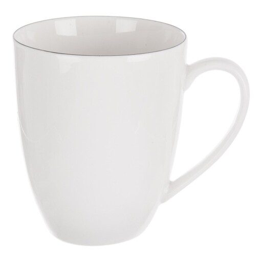 Cană albă din porțelan 390 ml Decora – Orion