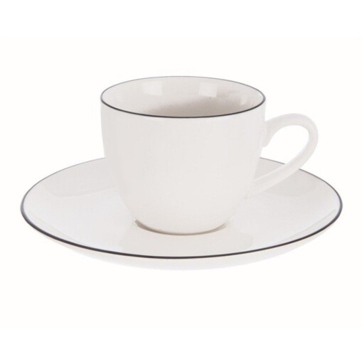 Ceașcă albă pentru espresso din porțelan 100 ml Decora – Orion
