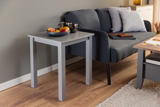 Masuta Stellan , Inter Link, 45x45x55 cm, lemn, gri