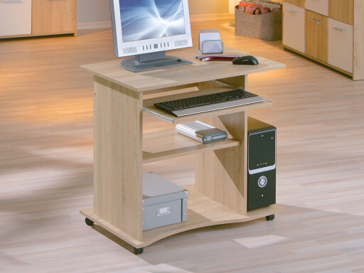 Birou Durini, Inter Link, 80x50x75 cm, lemn, sonoma