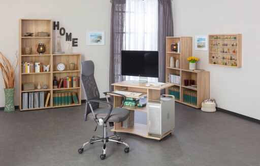 Corp biblioteca Parini 3, Inter Link, 60.2x30x143.2 cm, PAL, sonoma