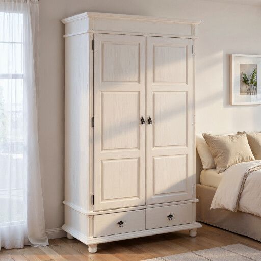 Dulap Danz 2, Inter Link, 116x57x199 cm, lemn, alb