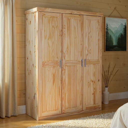 Dulap Pelle, Inter Link, 140x55x190 cm, lemn, natur