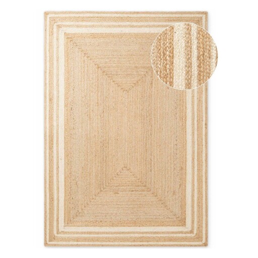 Covor crem/în culoare naturală reversibil/țesut manual din iută 160x230 cm Jutta – Hanse Home