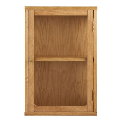 Vitrină în culoare naturală suspendată 40x60x20 cm Zamora – House Nordic