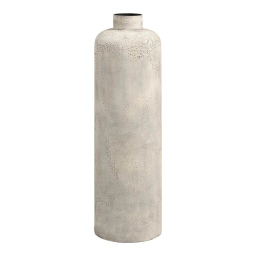 Vază crem din metal înaltă (înălțime 78,5 cm) Hou – House Nordic