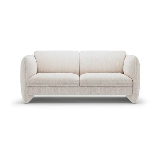 Canapea crem cu tapițerie din chenille 168 cm Georgia – Micadoni