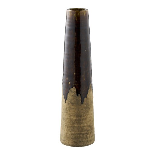 Vază maro din ceramică înaltă (înălțime 48 cm) – House Nordic
