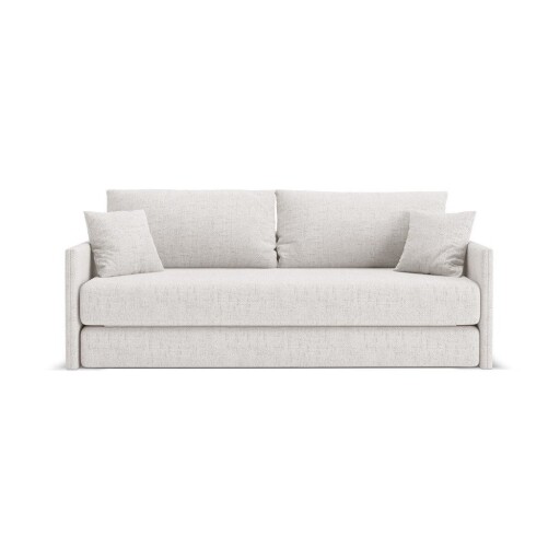 Canapea bej extensibilă cu tapițerie din chenille 209 cm Shannon – Cosmopolitan Design