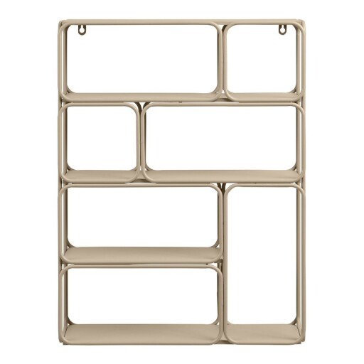 Raft bej etajat din metal 48 cm Lanciano – House Nordic