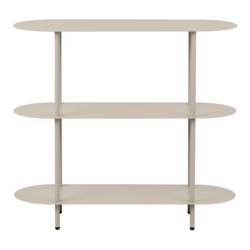 Etajeră bej din metal 90x81x31 cm Rieti – House Nordic