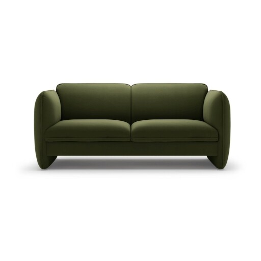 Canapea verde cu tapițerie din catifea 168 cm Georgia – Micadoni