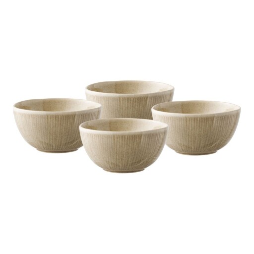Boluri mici bej 4 buc. pentru supă din gresie 1 l – House Nordic