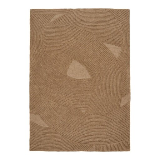 Covor în culoare naturală închisă țesut manual din lână 200x300 cm Pune – House Nordic
