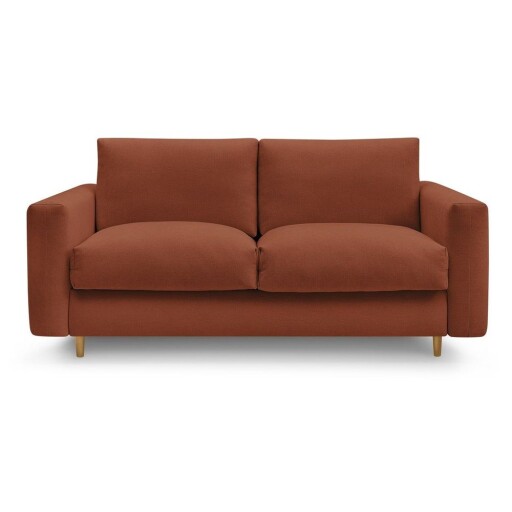 Canapea portocalie pentru dormitul zilnic/extensibilă 200 cm Cocoone – Bobochic Paris
