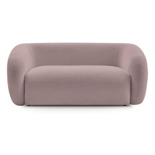 Canapea roz cu tapițerie din chenille 160 cm Celine – Bobochic Paris