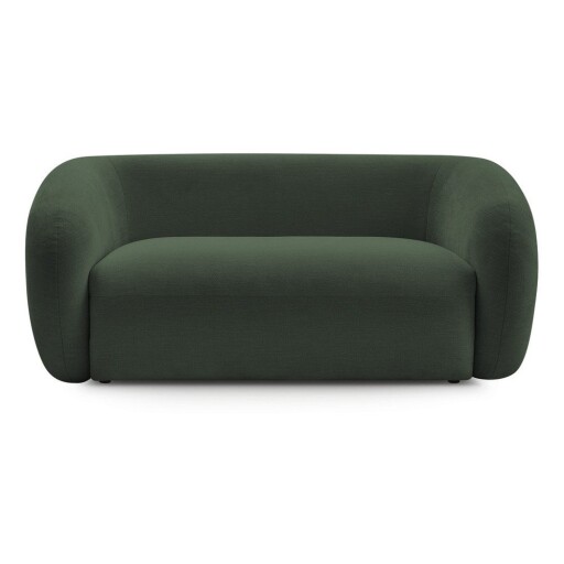 Canapea verde cu tapițerie din chenille 160 cm Celine – Bobochic Paris