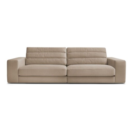 Canapea taupe cu tapițerie din catifea 276 cm Sierra – Bobochic Paris