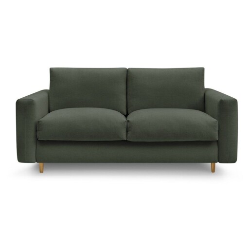 Canapea verde pentru dormitul zilnic/extensibilă 220 cm Cocoone – Bobochic Paris