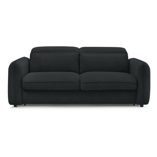 Canapea neagră 216 cm Achille – Bobochic Paris