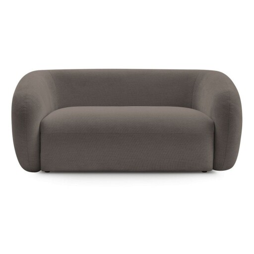 Canapea taupe cu tapițerie din chenille 160 cm Celine – Bobochic Paris