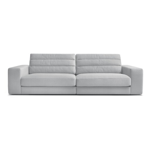 Canapea gri deschis cu tapițerie din catifea 276 cm Sierra – Bobochic Paris