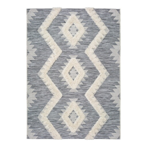 Covor Universal Cheroky Merto, 115 x 170 cm, alb - gri