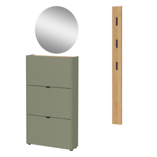 Set pentru hol în culoare naturală/taupe 101x200x22 cm Ameca – Germania