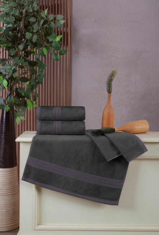 Set prosoape, L'essentiel Maison, Delux, Antracit