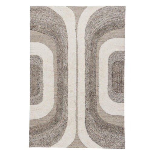 Covor gri/bej din amestesc de lână 170x240 cm Moro – WOOOD