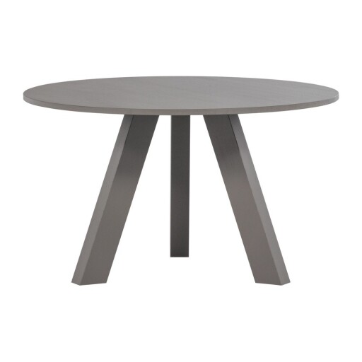 Masă de dining rotundă din lemn de stejar ø 129 cm Rhonda – WOOOD