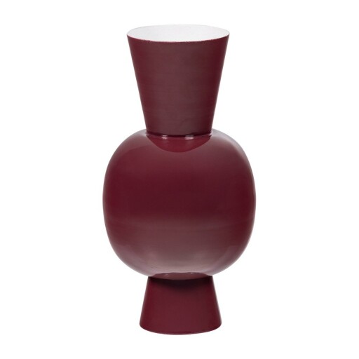 Vază burgundy din metal (înălțime 38 cm) Auri – WOOOD