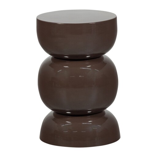 Măsuță auxiliară rotundă din metal ø 30 cm Breno – WOOOD